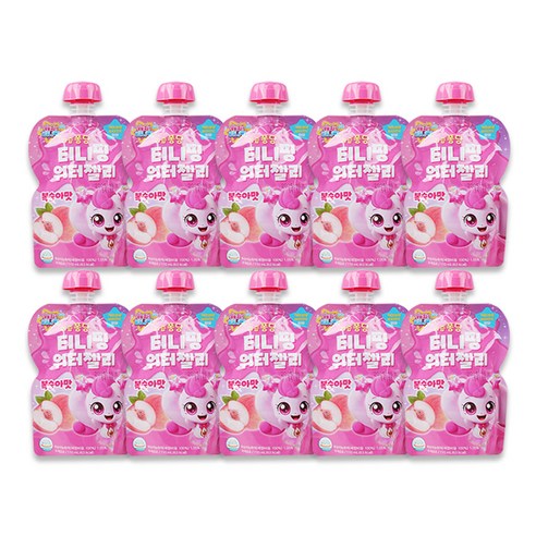 캐치티니핑 워터젤리 110ml 하츄핑 복숭아맛, 60개