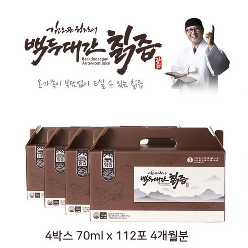 국내산 야생 칡즙, 1세트, 70ml