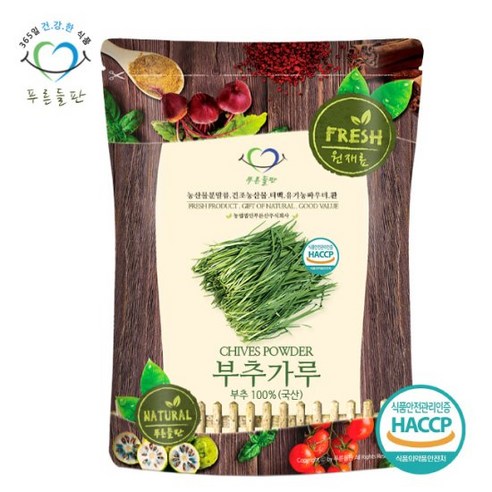 푸른들판 [푸른들판] 국내산 부추 가루 분말 100% 500g, 1개