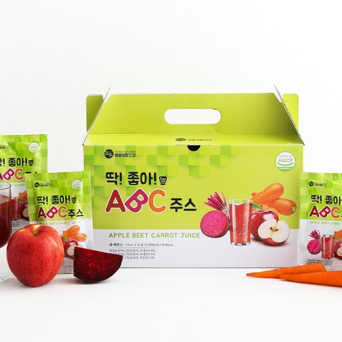 천연과 건강의 조화: 미쁨생활건강 딱좋아 ABC 주스