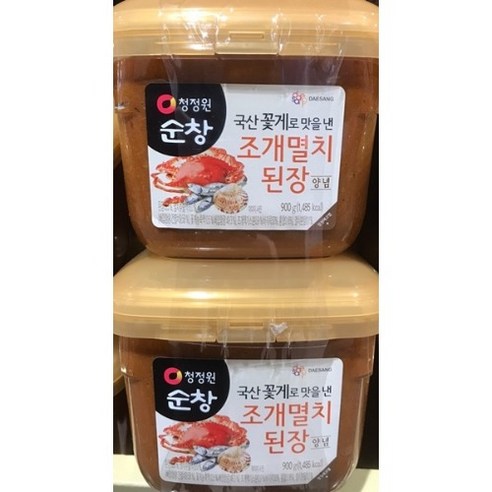 청정원 순창 조개멸치 양념된장 900G X 2개, 1.8kg