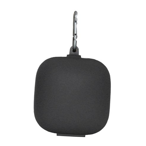 YSSHOP 야외 경량 및 내구성을위한 Powerbeats Pro 및 Carabiner 용 1 피스 실리콘 보호 스킨 커버, 회색, 80x50mm