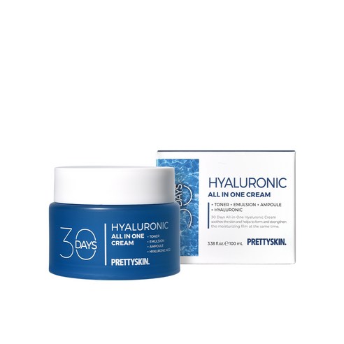 프리티스킨 30 Days 올인원 히알루로닉 크림, 100ml, 2개