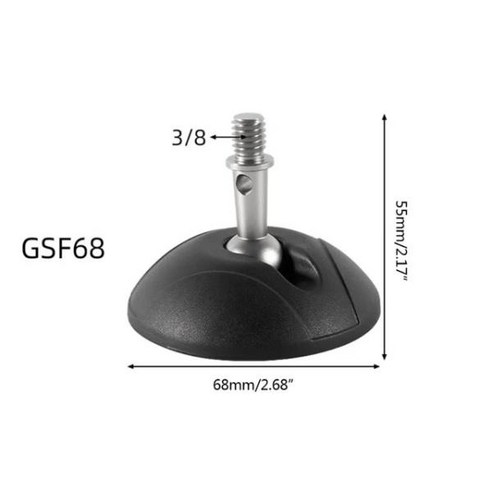 삼각대다리 삼각대 모노포드 다리 수리용 교체 피트 스파이크 범용 풋 패드, 01 GSF50, 1개