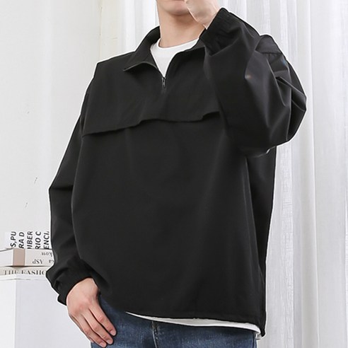 [오버나인] 남자 데이 반집업 아노락 자켓