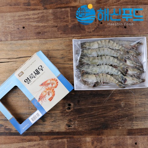 맛있고 영양가 있는 블랙 타이거 얼룩 새우로 요리를 향상시키세요.