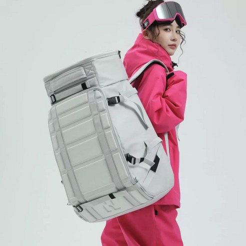 스키 보드 장비 헬멧 부츠 수납 올인원 방수가방, 48L 문 실버 그레이