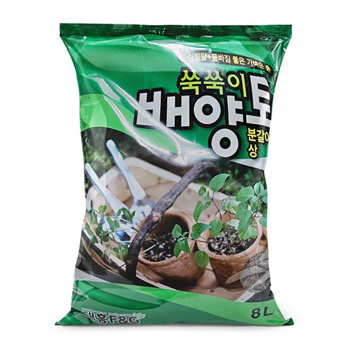 분갈이 전용 상토 쑥쑥이 배양토 8L, 1kg, 1개