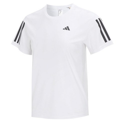 아디다스 여성용 오운 더 런 티 통기성 슬림 라운드 스포츠 티셔츠 IC5189