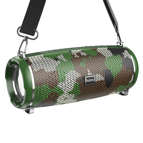 호코 트루 와이어리스 LED 플래싱 블루투스 스피커, Camouflage Green, HC2