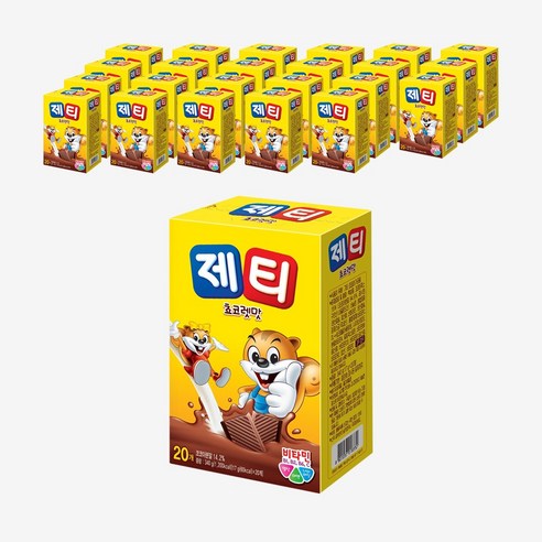 제티 초코렛맛 60T (20개입x3개), 340g, 20개입, 3개