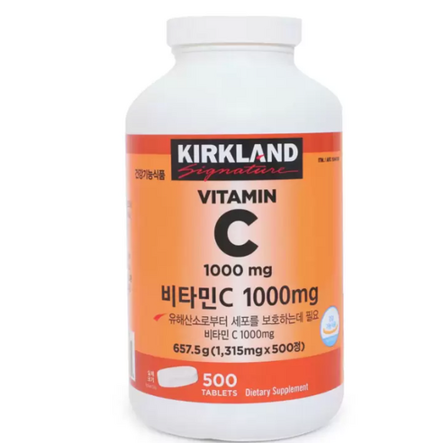 코스트코 커클랜드 시그니춰 비타민C 1000mg 500정, 1개, 1세트