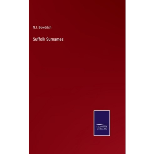 (영문도서) Suffolk Surnames Hardcover, Salzwasser-Verlag, English, 9783375067458