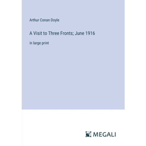 (영문도서) A Visit to Three Fronts; June 1916: in large print Paperback, Megali Verlag, English, 9783387333213