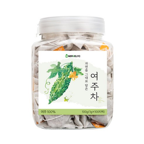 이너블릭 국내산 여주 차 100티백 PLA 친환경 필터, 100g, 100개, 1개, 100개입