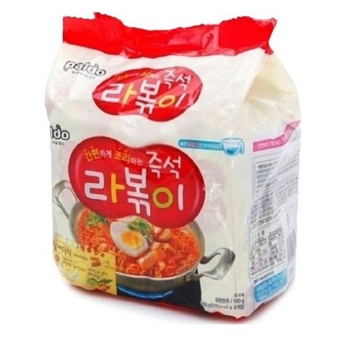 팔도 라볶이 봉지라면, 8개