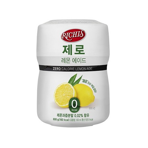 동서 리치스 제로 레몬 에이드 550g 1박스 6개, 6개입