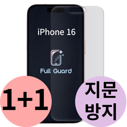 풀가드 아이폰 호환 지문 방지 액정 보호 필름 프로 맥스 플러스 IPhone pro max plus, 2개