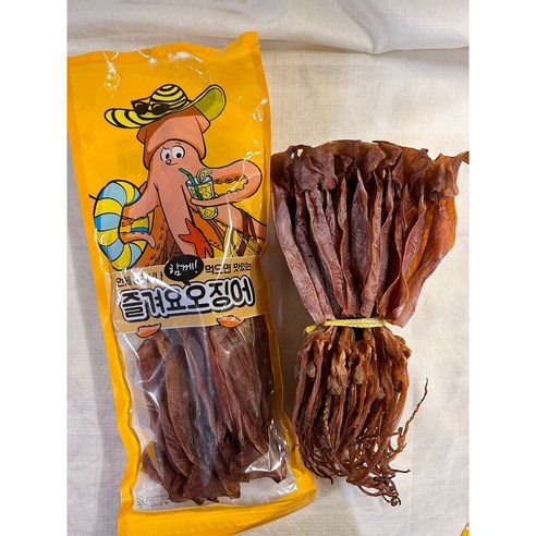 굽지 않고 바로먹는 오징어