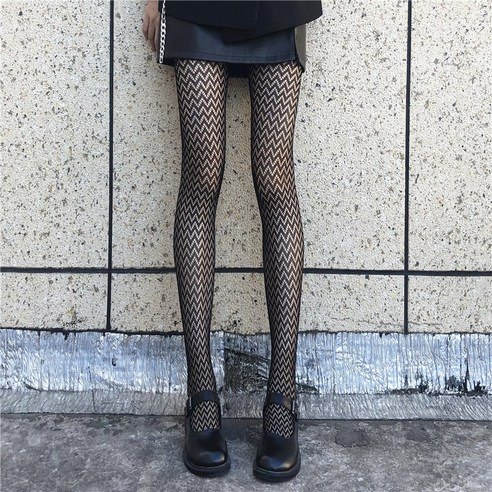블랙 스타킹 여자 얇은 봄 여름 원피스 양말 블랙 어망 양말 인스타그램 레드 레이스