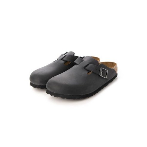 버켄스탁 빌켄슈톡 BIRKENSTOCK Boston NU Oiled 로우 폭 블랙