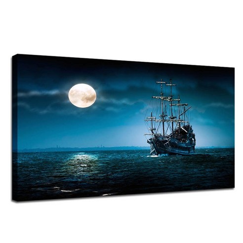 (프레임 없음) 해적선 홈 장식 벽 예술 HD 인쇄 캔버스 회화 패션 매달려 사진