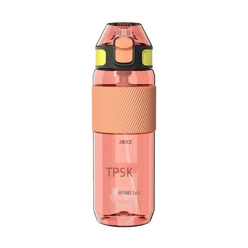 Tritan 600ml 물컵 기업 맞춤형 대용량 눈금 점프 플라스틱 컵 야외 스포츠 컵 대리, 산호분, 450ML