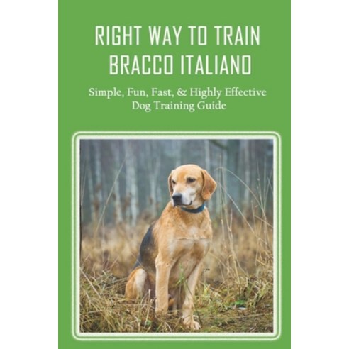 (영문도서) Right Way To Train Bracco Italiano: Simple Fun Fast & Highly Effective Dog Training Guide:... Paperback, Independently Published, English, 9798450912837
