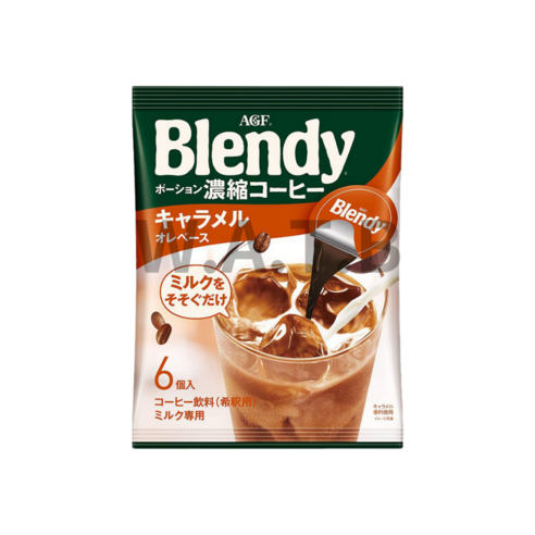 에이지에프 Blendy 포션커피 카라멜향, 18g, 6개입, 4개