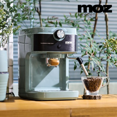 모즈스웨덴 모즈 에스프레소 가정용 커피머신, DMC-1400(아이보리)