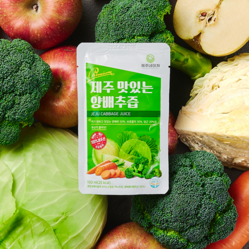제주네이쳐 맛있는 유기농 양배추즙 100ml x 30개입 x 1박스, 3000ml, 1개