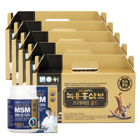 김오곤 녹용홍삼보 프리미엄 골드 5박스, 2.1L, 5개