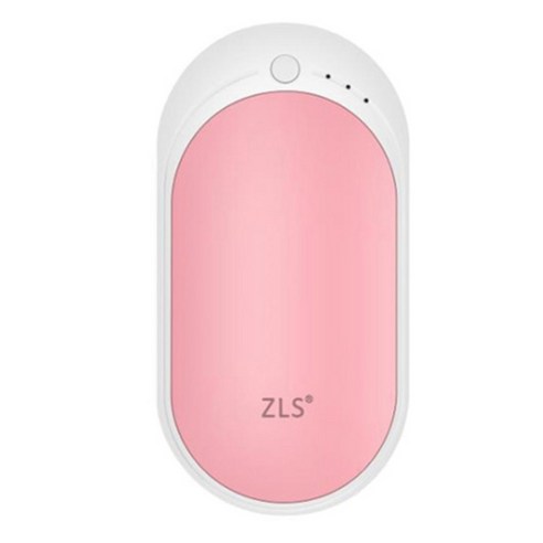 ZLS USB 손난로 보조배터리, ZLS-118S, 핑크
