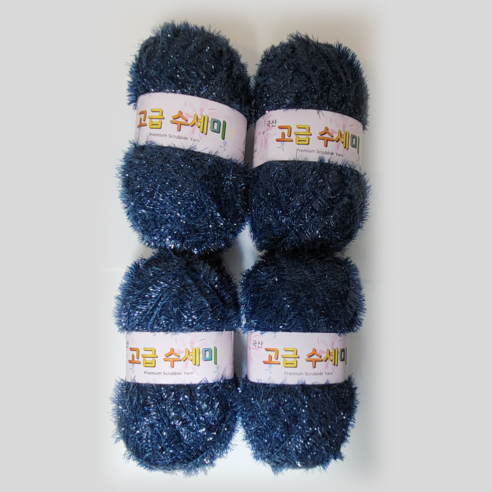 울클럽 별꽃수세미 만들기 DIY 고급수세미실 80g 4볼세트 (총 320g), 139네이비, 1개