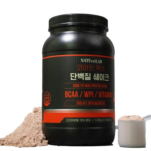 아이솔레이트 단백질 쉐이크 프로틴 초코맛 1Kg, 4개, 1000g