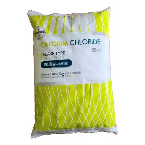 [한국원예상사] 염화칼슘 식첨용 25kg - 농업용 과수용 당도향상 과일착색 비료원료, 1개