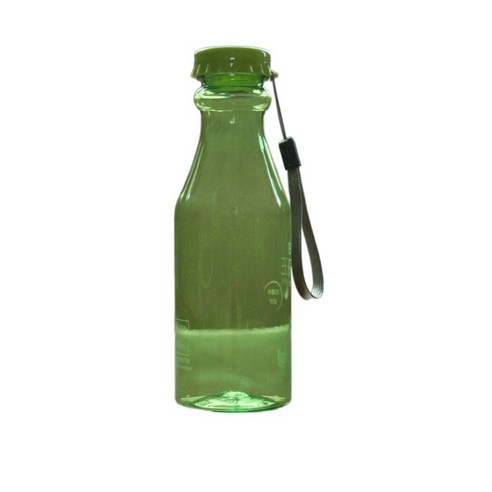 아이디어 물컵 음료수 병 플라스틱 컵 운동 가솔린 병 야외 백화점 선물 컵, 초록색, 550ml