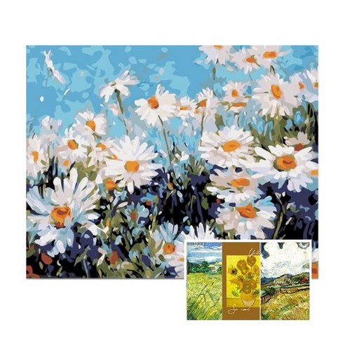 SMJ 명화 유화 그리기(40*50) DIY 세트 (명화엽서구성), 들꽃