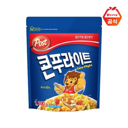 동서식품 콘푸라이트 1.1kg 1개 
과자/초콜릿/시리얼