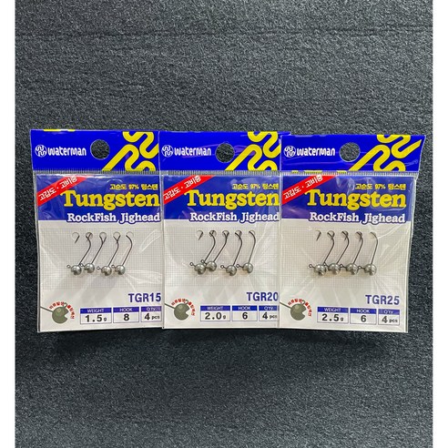 밤바다의 은빛 유혹, 워터맨 텅스텐 지그헤드로 시작하세요! 텅스텐지그헤드