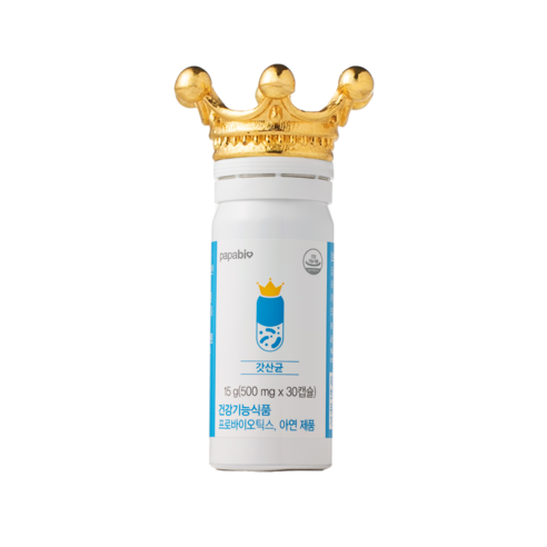 파파비오 갓산균 유산균 프로바이오틱스 비타민C 아연 500mg, 1박스, 30정
