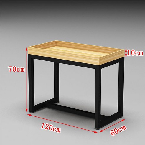 원목 테이블 거실 카페 사이드 식탁 이동식 탁자 d6, 길이120폭60높이70