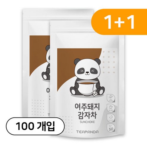 티판다 여주돼지감자차 친환경 삼각티백, 2개, 50개입, 1g
