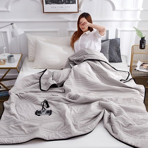 시원한 여름 수면을 위한 차렵 직조 Homey Nest 이불