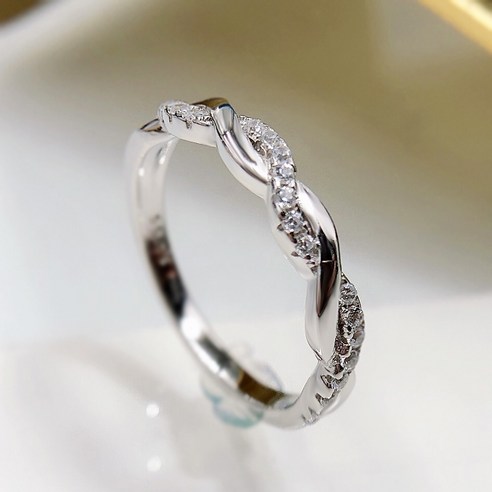 KORELAN 개성 패션 심플한 왕홍 차가운 바람 반지 S925 순은 손액세서리 정교한 결혼 반지