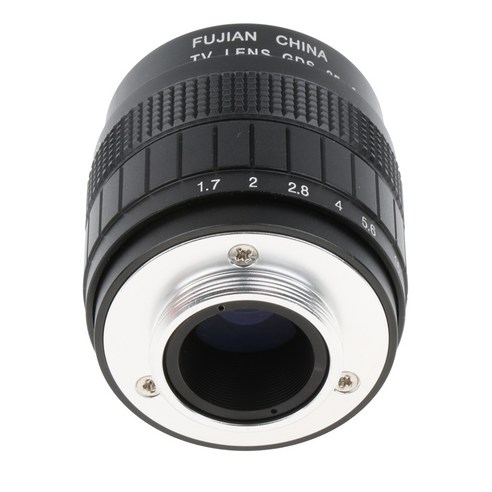 35mm F1.7 텔레비전 TV 영화 Cine HD 줌 렌즈 C 마운트 카메라 블랙, 설명, 설명