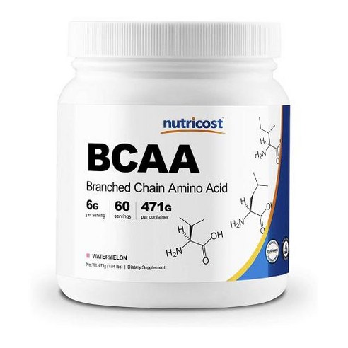 뉴트리코스트 BCAA 대용량 파우더 수박맛 800g 1서빙 8.89g 90회분 BCAA Powder [90 SERV] [Watermelon], 1개