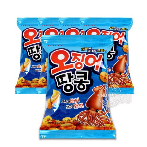 오징어 땅콩, 90g, 5개