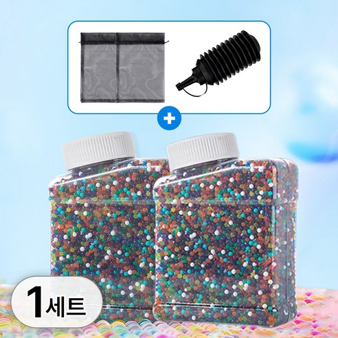 투데이리빙 3종 세트 대용량 젤리 총알 20000발 2개입 + 총알주입기 + 필터백 세트 소프트 안전한 액체 젤리탄 배그 서바이벌 워터밤 축제 소프트건 젤리총 액체총알, 1세트, R98508A(혼합색상