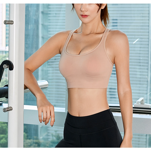 hotmally 3D 노와이어 고탄력 스포츠 브라 노와이어 스포츠브라 2P